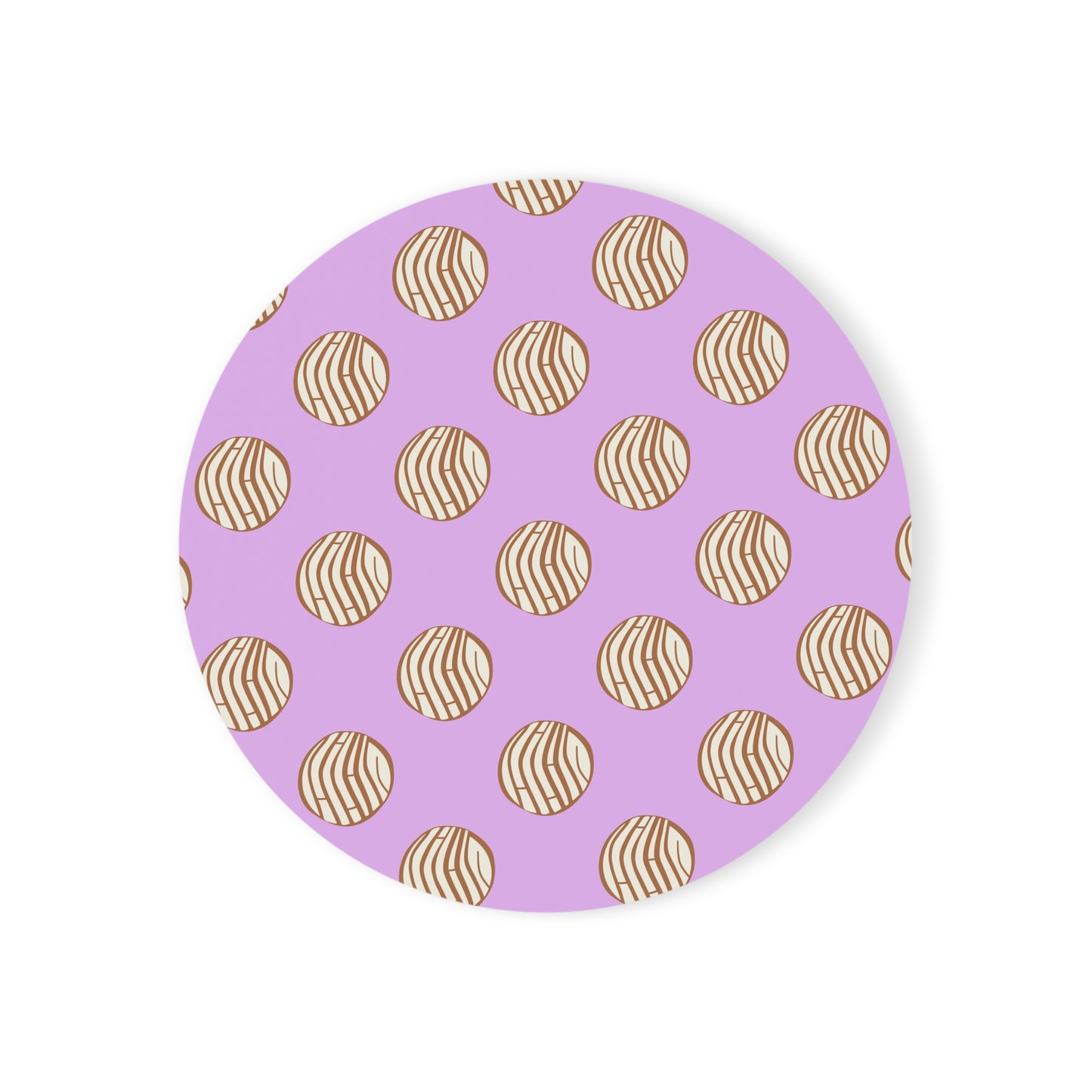 Concha Pattern Cork Back Coaster