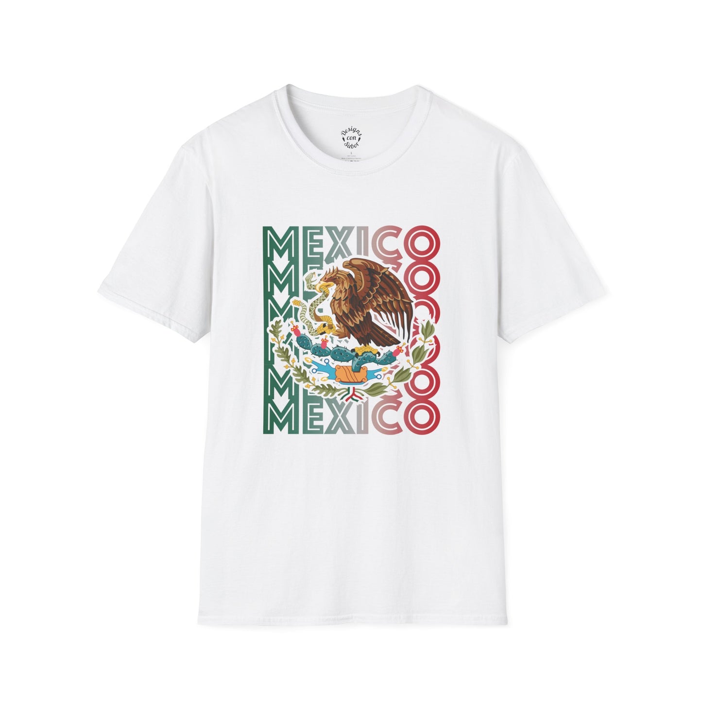 Mexico With Eagle Horizontal Gradient