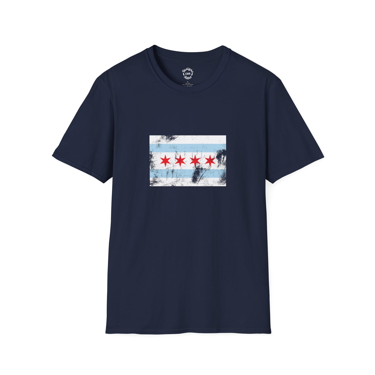 Chicago Flag Vintage Blue and Red