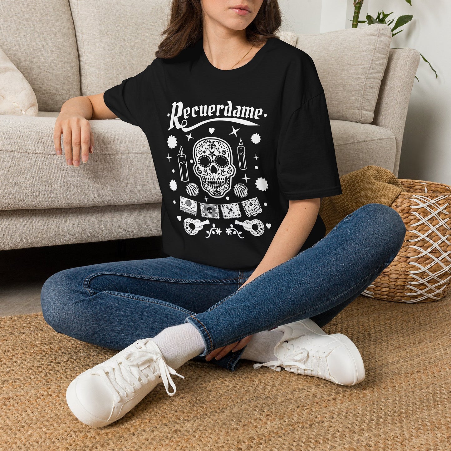 Recuerdame Calavera Dia de los Muertos T Shirt