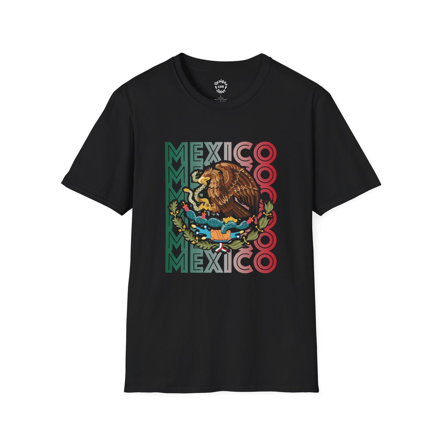 Mexico With Eagle Horizontal Gradient