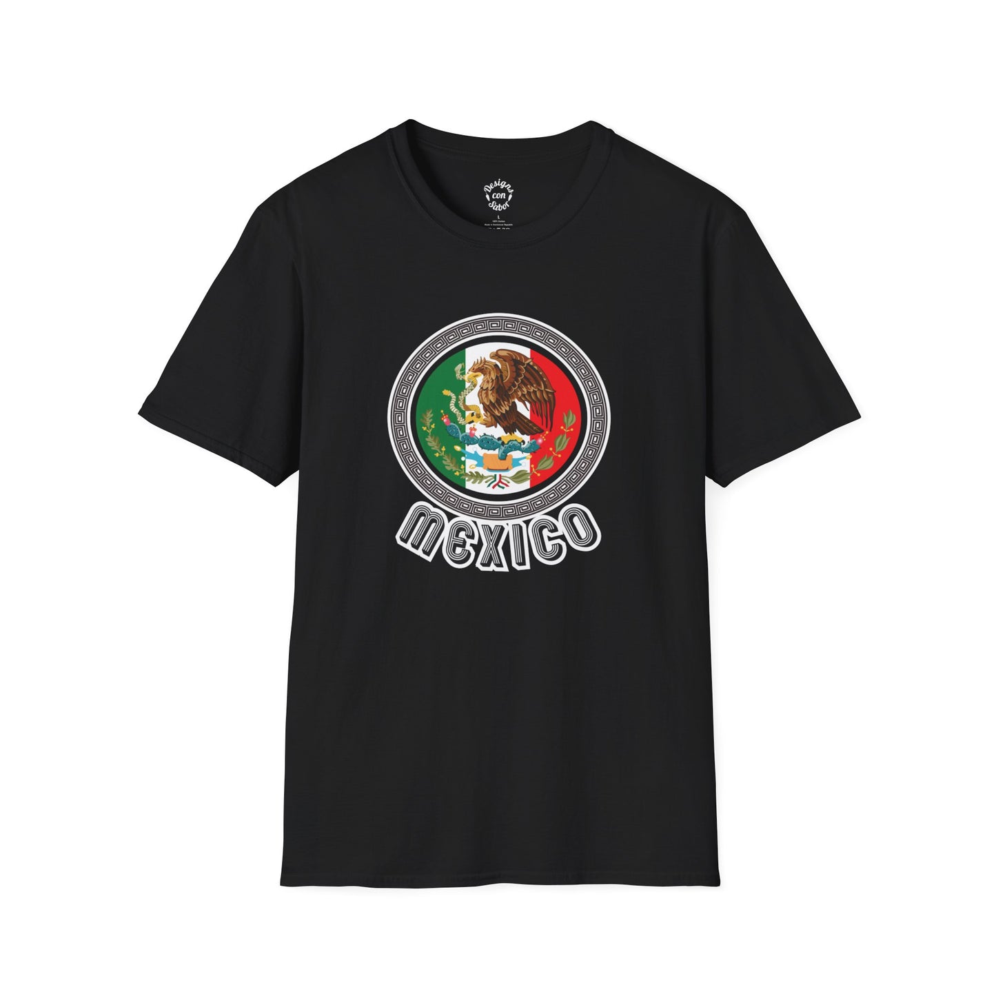 Mexico Flag Eagle Inside Aztec Circle