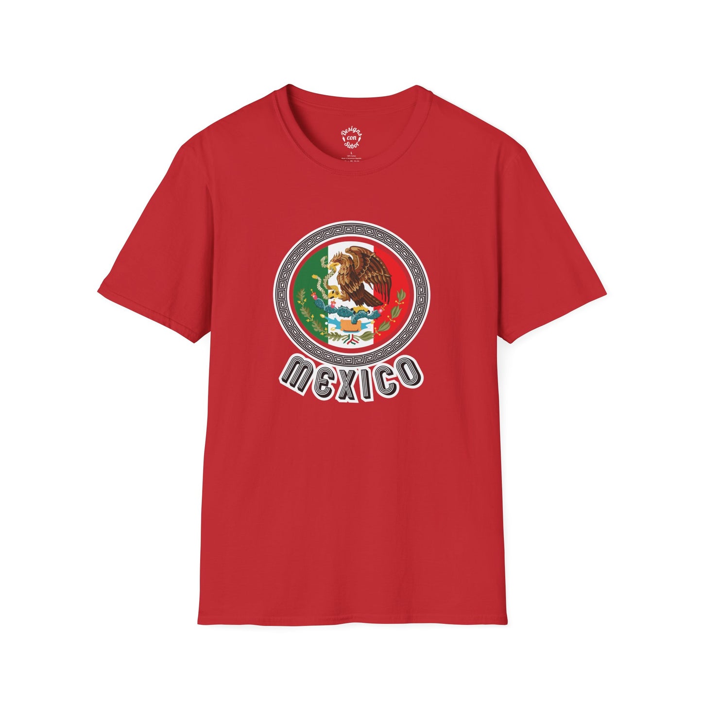Mexico Flag Eagle Inside Aztec Circle