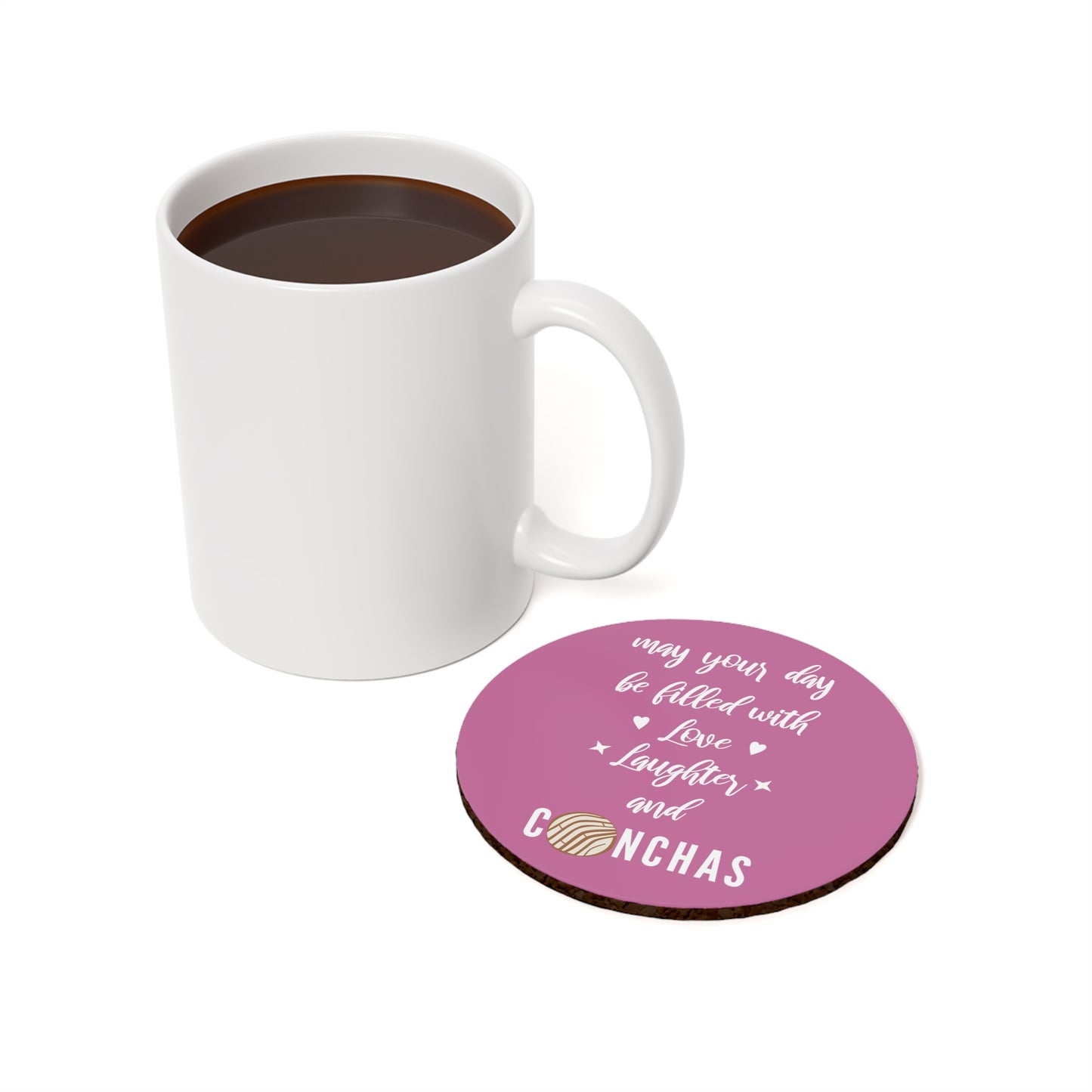 May Your Day Be Filled With Conchas Cork Back Coaster