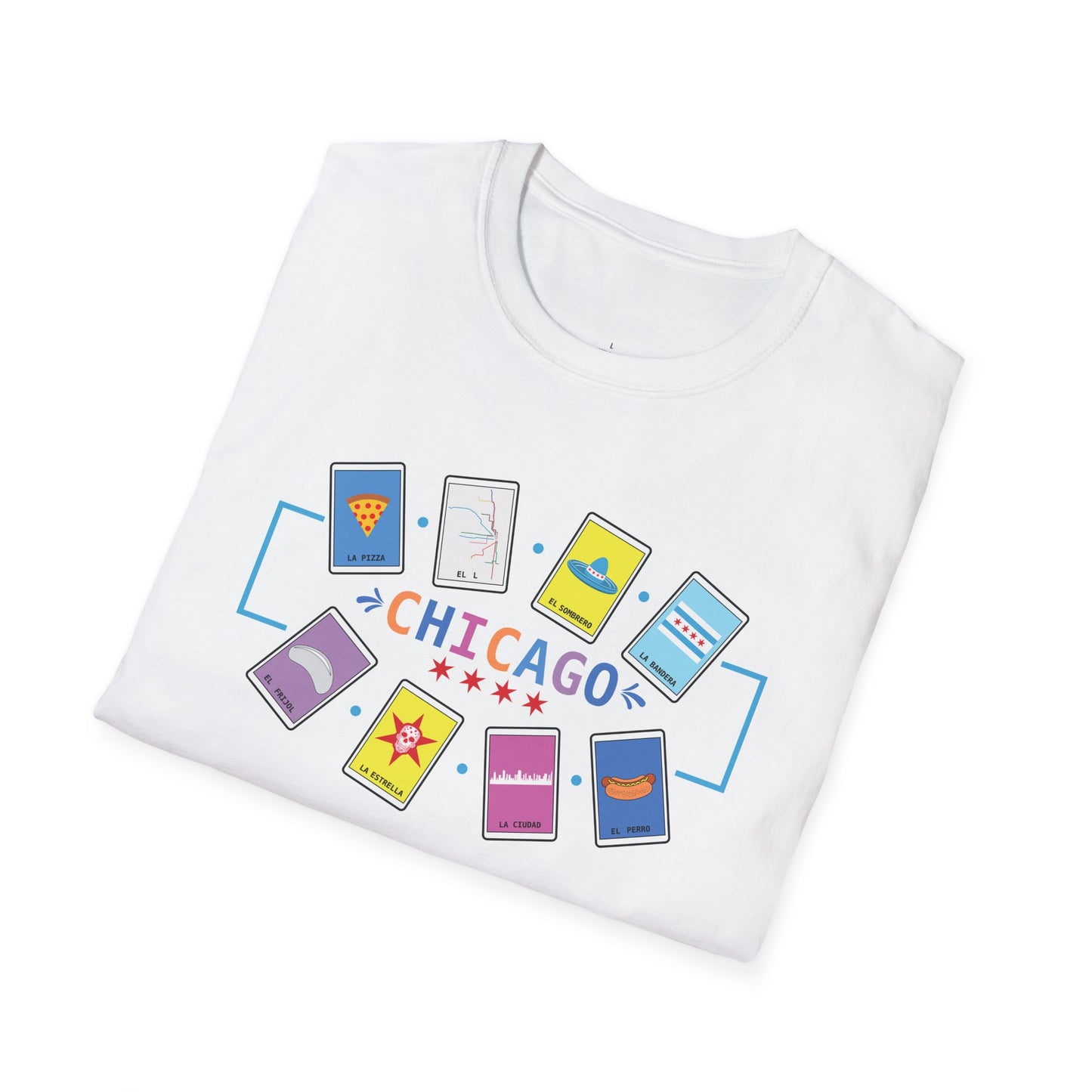 Chicago Lotería T-Shirt | Mexican-Inspired Chicago Latino Tee