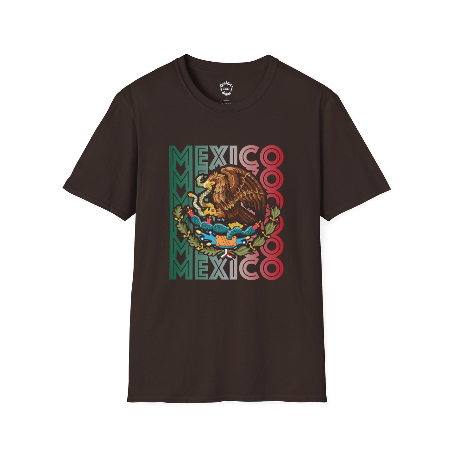 Mexico With Eagle Horizontal Gradient