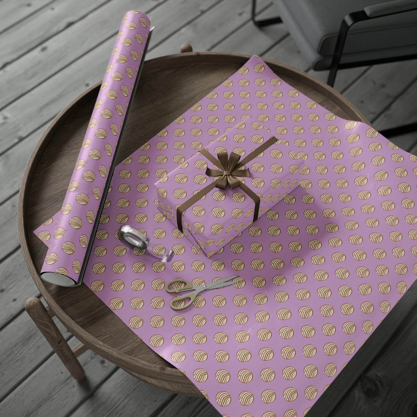 Concha Pattern Wrapping Paper