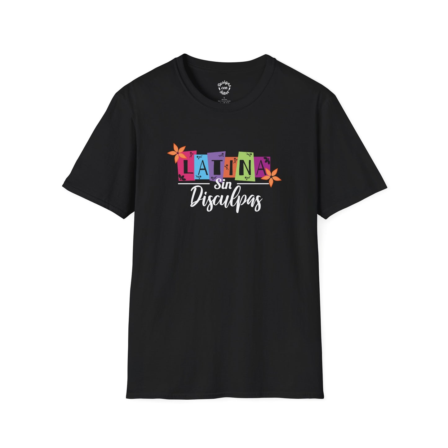 Latina Sin Disculpas Colorful Soft Cotton Tee | Orgullo Latino T-Shirt