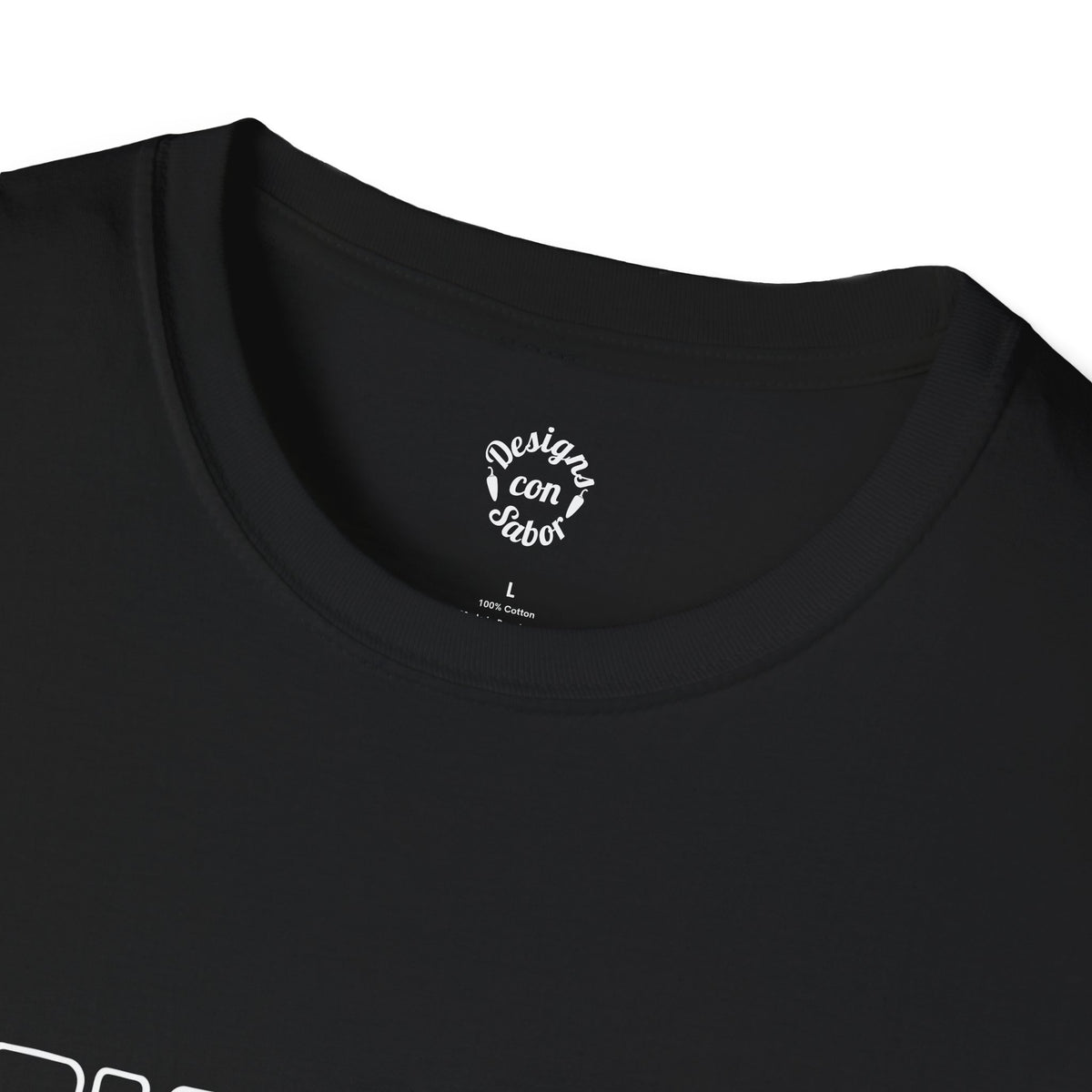 Black Molcajetero Mexican food graphic T Shirt innner neck branding