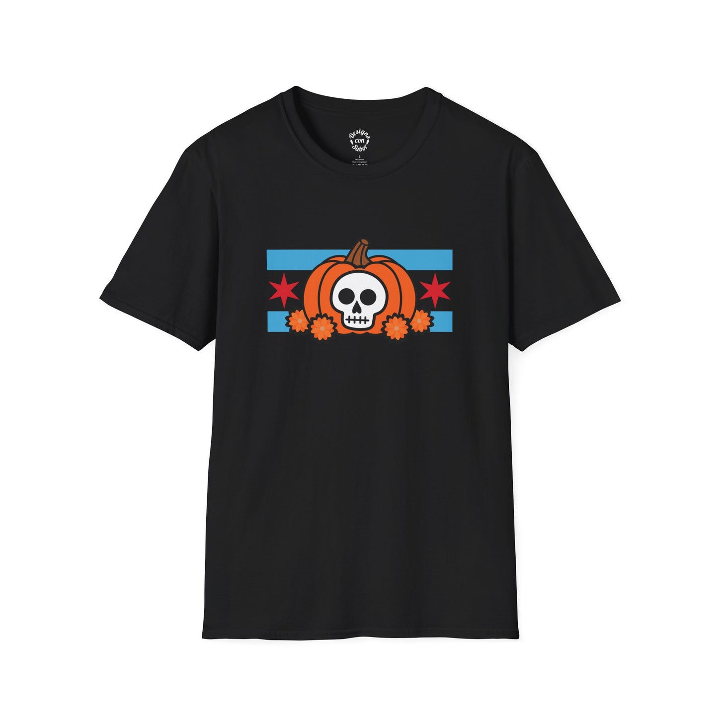 Chicago Pumpkin Calavera Tee