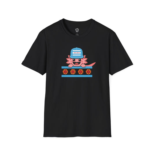 Pink Axolotl Chicago Marigold T-Shirt