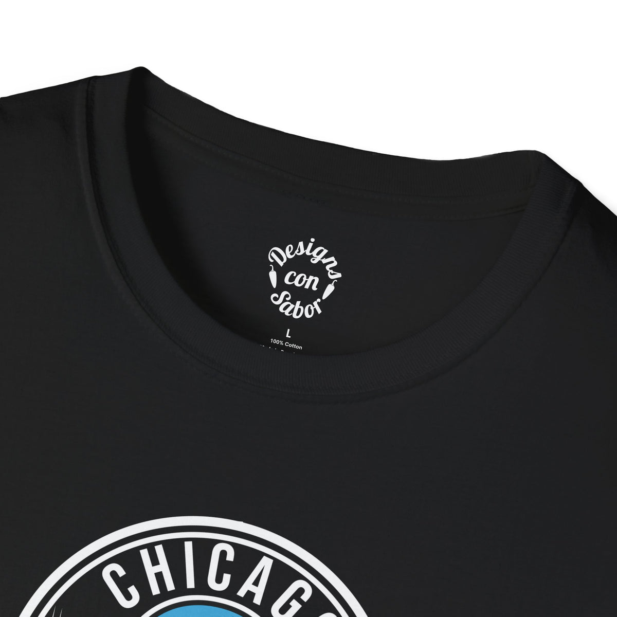 Chicago Con Sabor Lucha Badge T Shirt