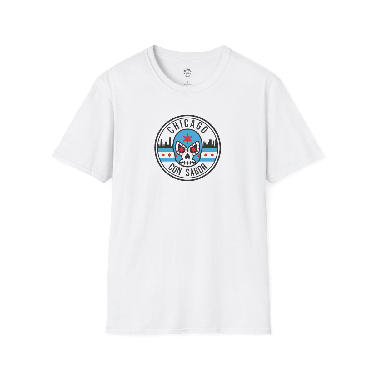 Chicago Con Sabor Lucha Badge T Shirt