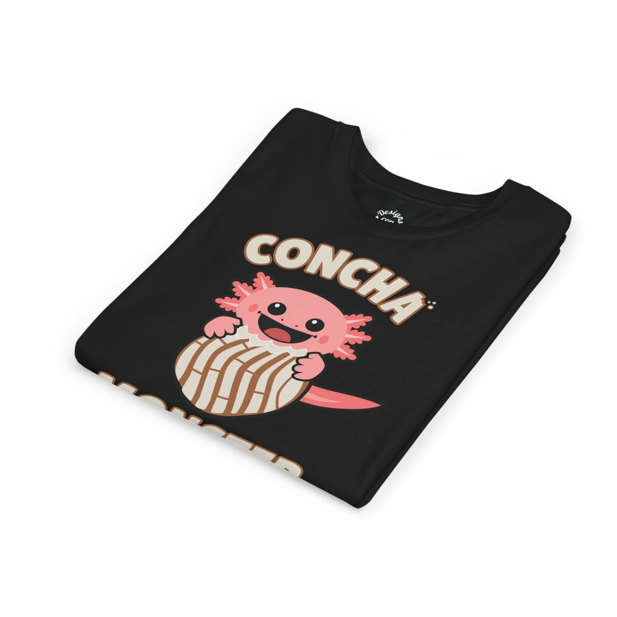 Pink Axolotl Concha Monster Youth T Shirt