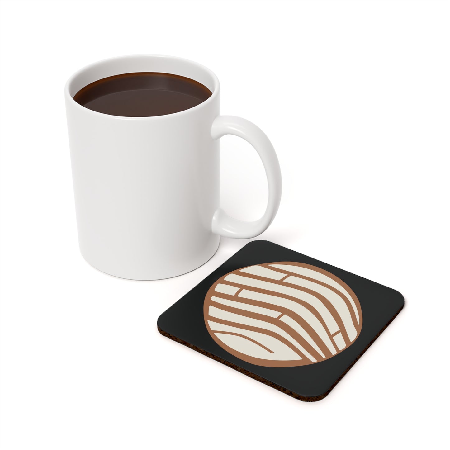 Single Concha Cork Back Coaster