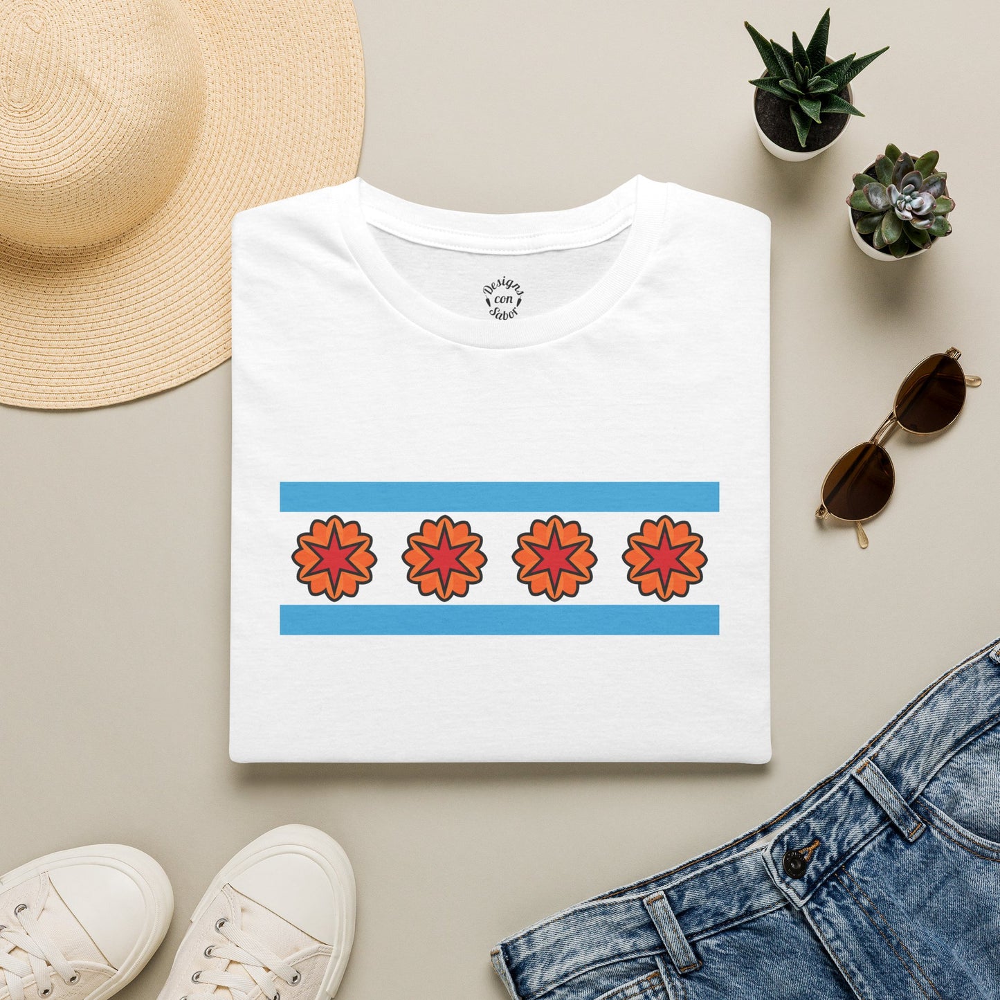 Chicago Marigold Flag T-Shirt