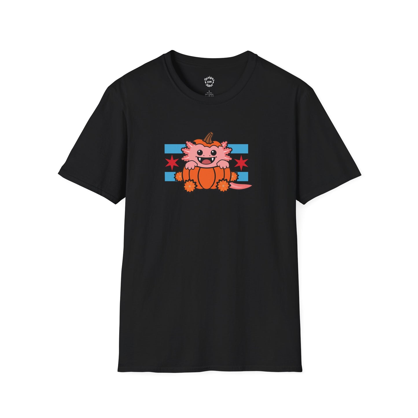 Pink Axolotl Chicago Halloween Pumpkin T Shirt