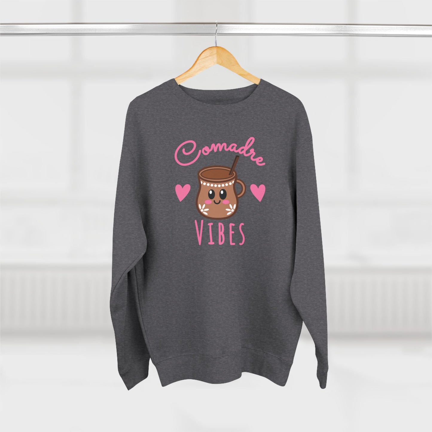Comadre Vibes Cafe De Olla Crewneck Sweatshirt