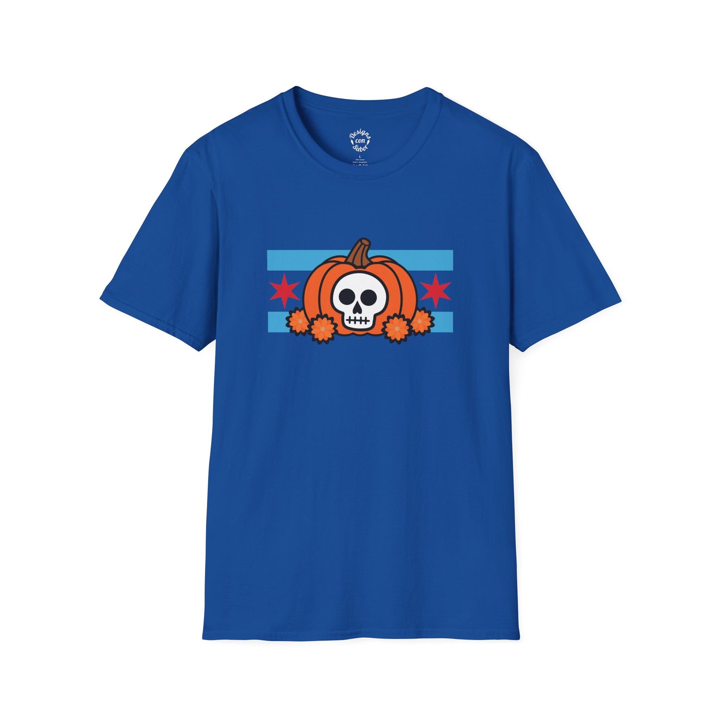 Chicago Pumpkin Calavera T Shirt