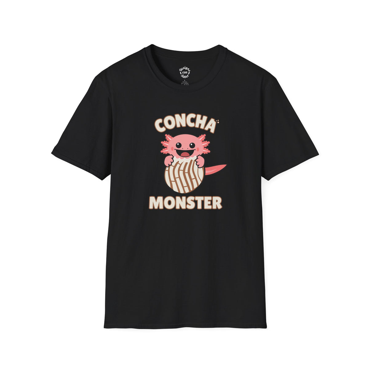 Pink Axolotl Concha Monster T Shirt