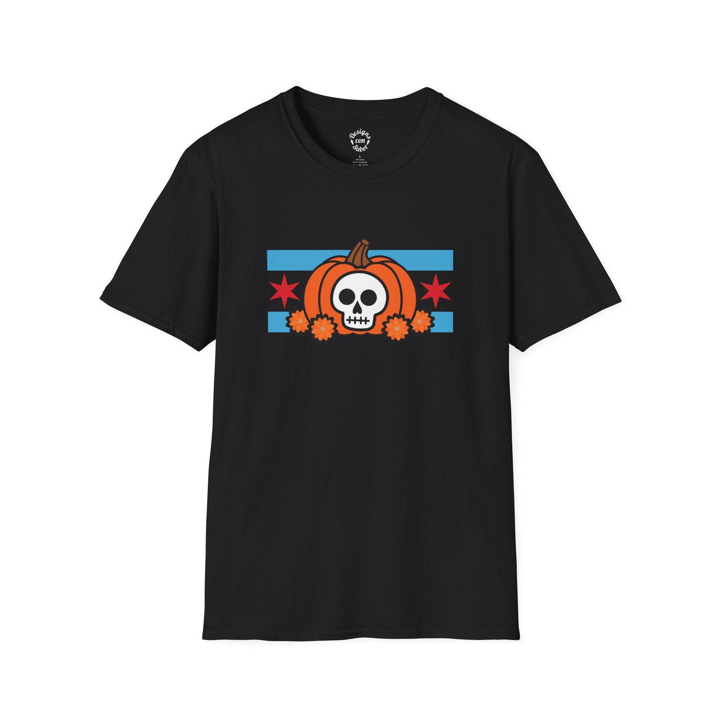 Chicago Pumpkin Calavera T Shirt