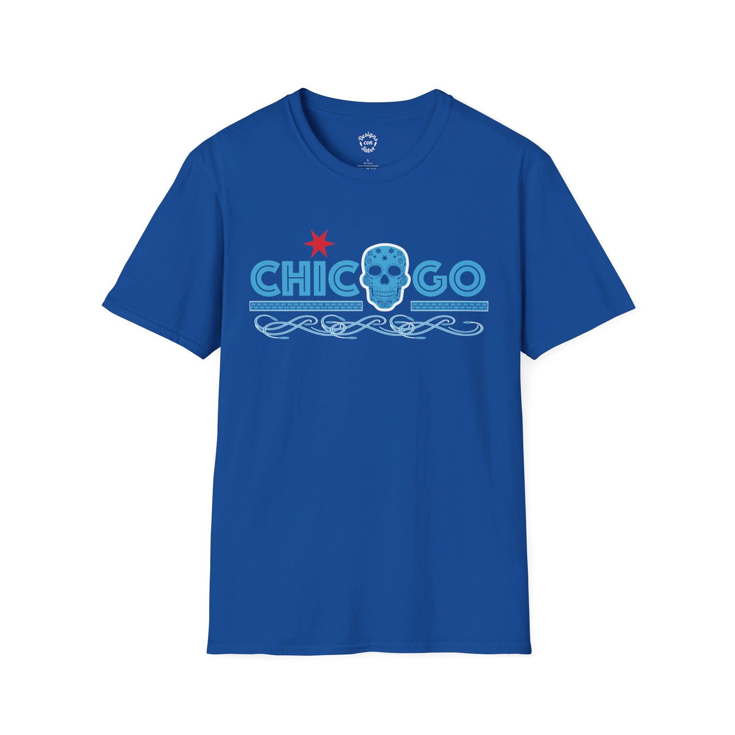 Chicago With Skull In Name and Patterns