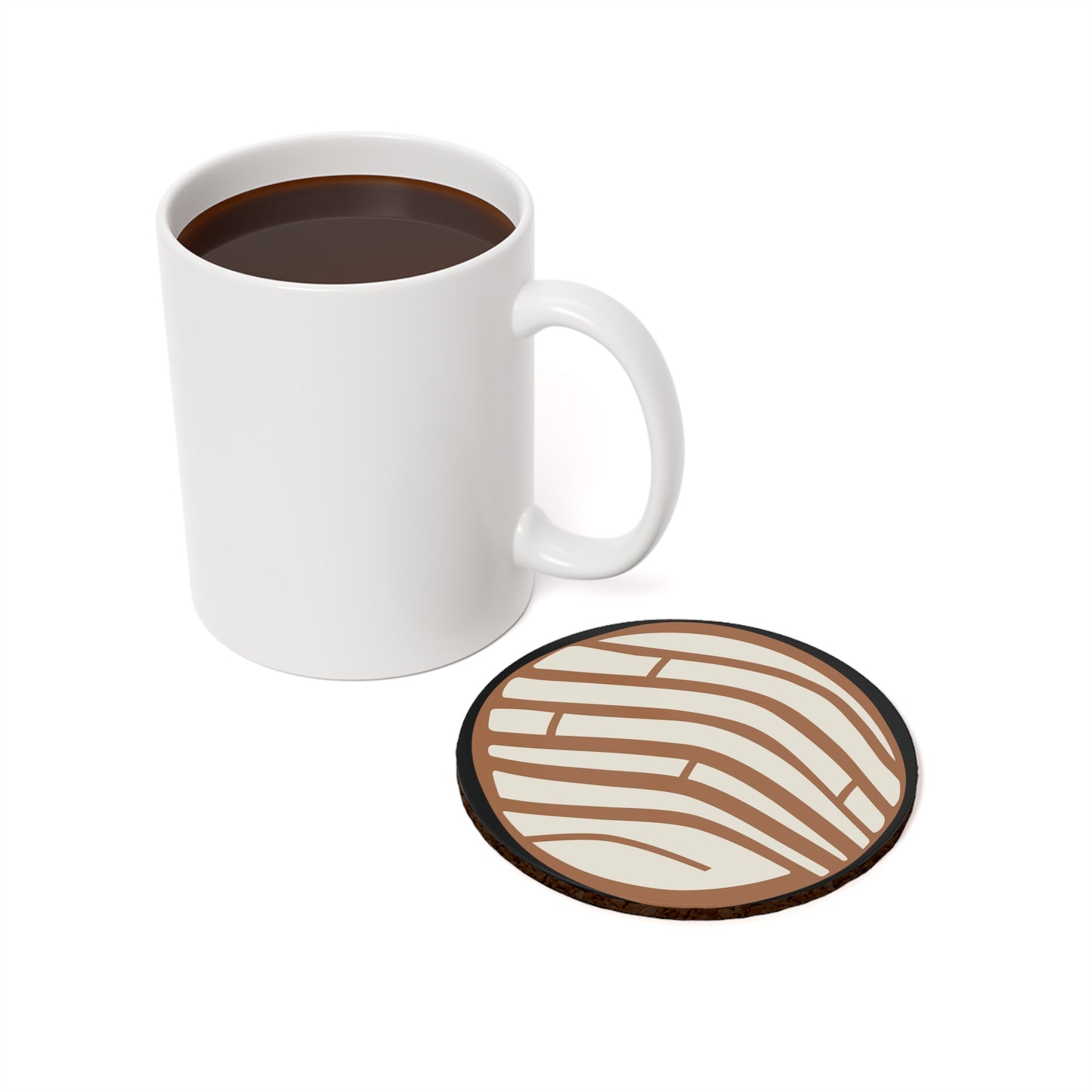 Single Concha Cork Back Coaster