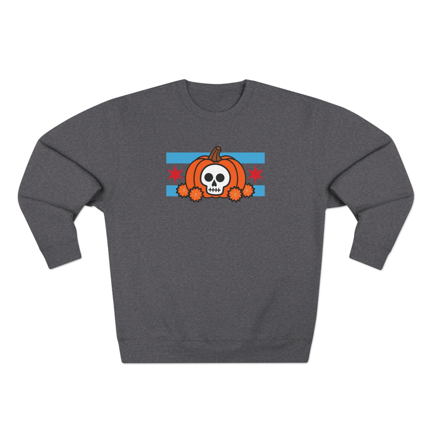 Chicago Pumpkin Calavera Crewneck Sweatshirt