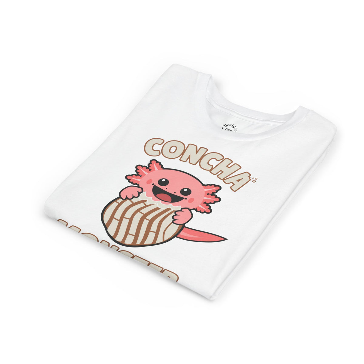 Pink Axolotl Concha Monster Youth T Shirt