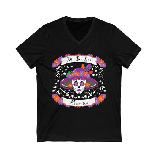 Dia De Los Muertos Catrina V-Neck