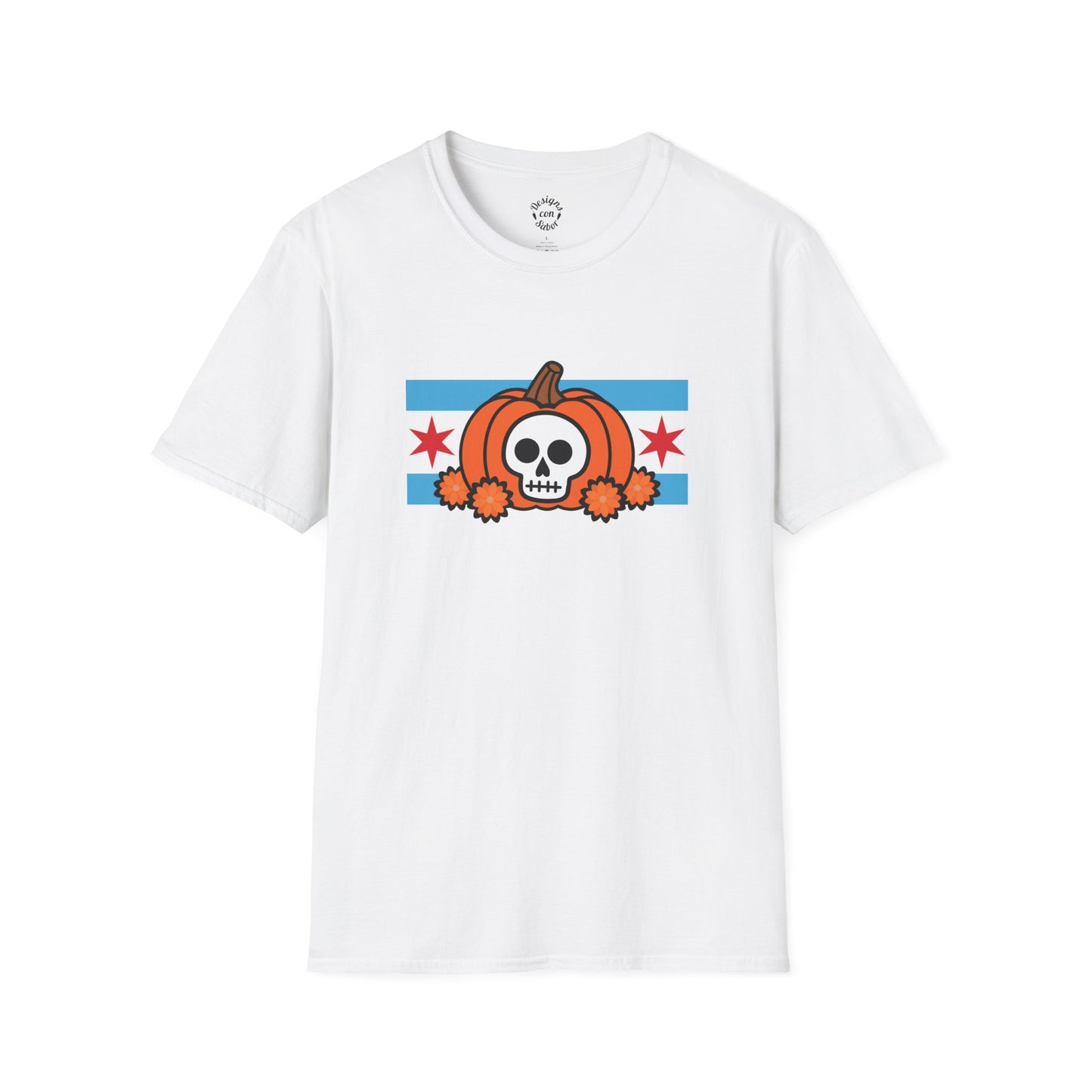 Chicago Pumpkin Calavera T Shirt
