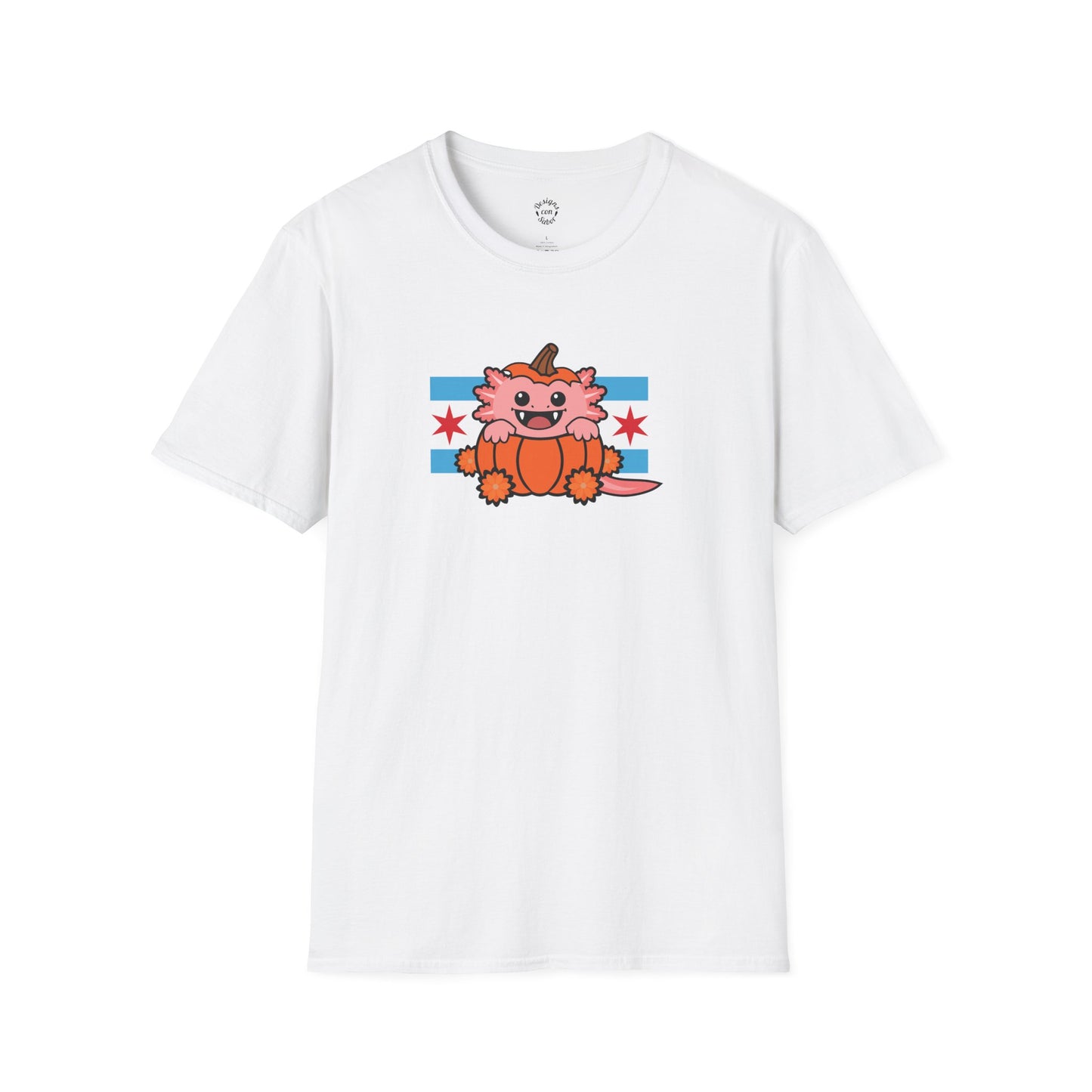 Pink Axolotl Chicago Halloween Pumpkin T Shirt